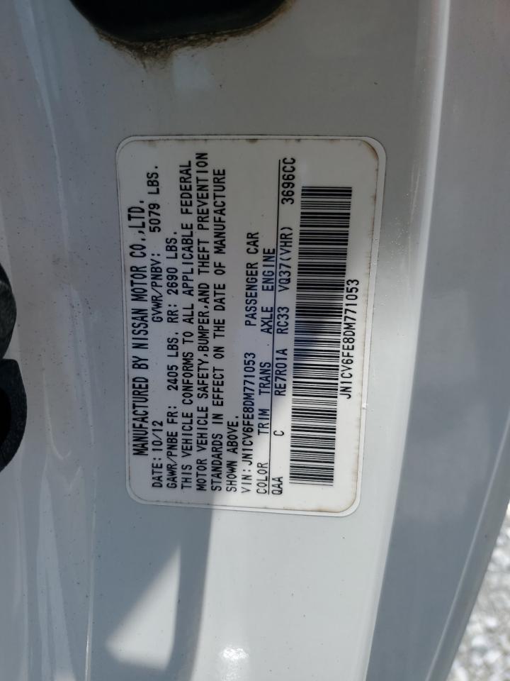 JN1CV6FE8DM771053 2013 Infiniti G37 Sport