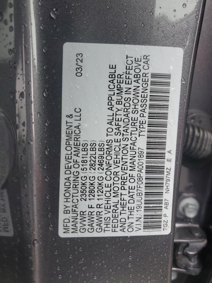 19UUB7F08PA001897 2023 Acura Tlx Type S Pmc Edition