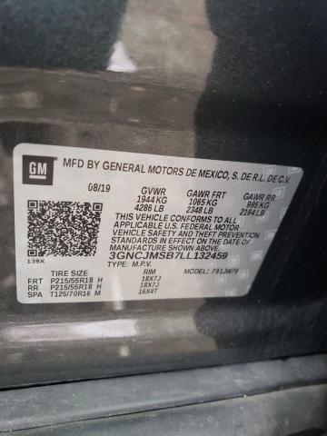 2020 Chevrolet Trax Premier VIN: 3GNCJMSB7LL132459 Lot: 55815194