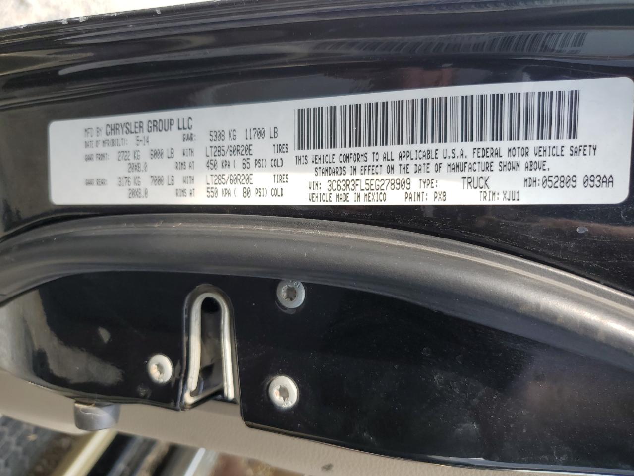 3C63R3FL5EG278909 2014 Ram 3500 Longhorn