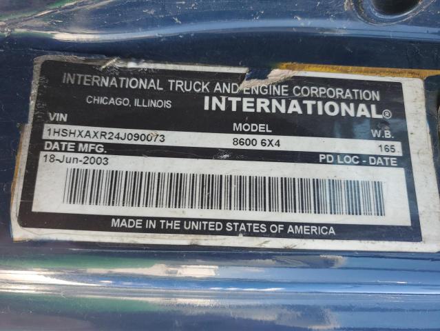 2004 International 8000 8600 VIN: 1HSHXAXR24J090073 Lot: 56085954