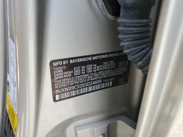 2014 BMW X3 xDrive28I VIN: 5UXWX9C52E0D24609 Lot: 55235124