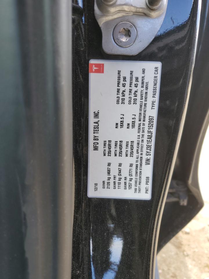 5YJ3E1EA8JF152097 2018 Tesla Model 3