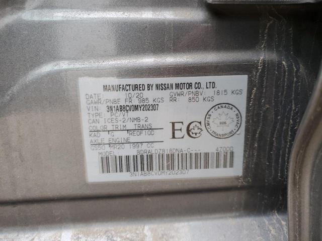 2021 Nissan Sentra Sv VIN: 3N1AB8CV0MY202307 Lot: 55163064