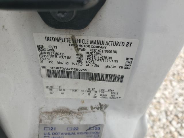 2013 Ford F350 Super Duty VIN: 1FDRF3A67DEB92581 Lot: 55392124