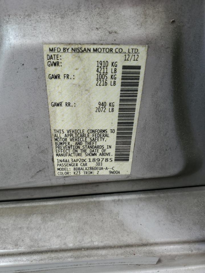 1N4AL3AP2DC189785 2013 Nissan Altima 2.5