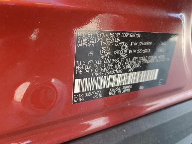 2021 Toyota Rav4 Prime Se VIN: JTMAB3FV5MD071082 Lot: 56196524