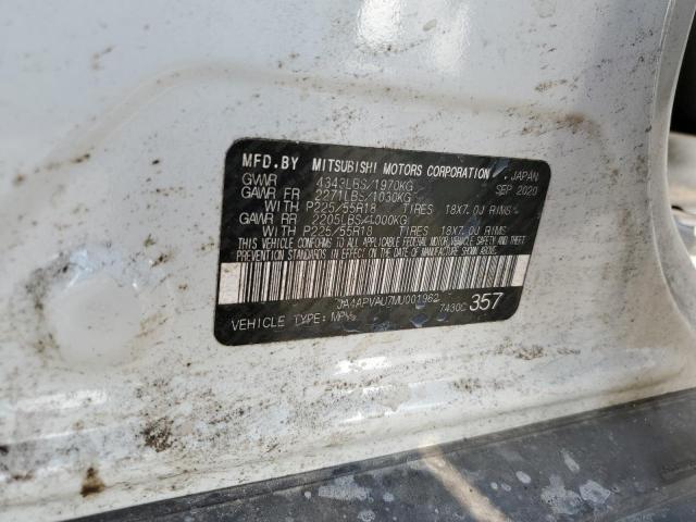 2021 MITSUBISHI OUTLANDER - JA4APVAU7MU001962