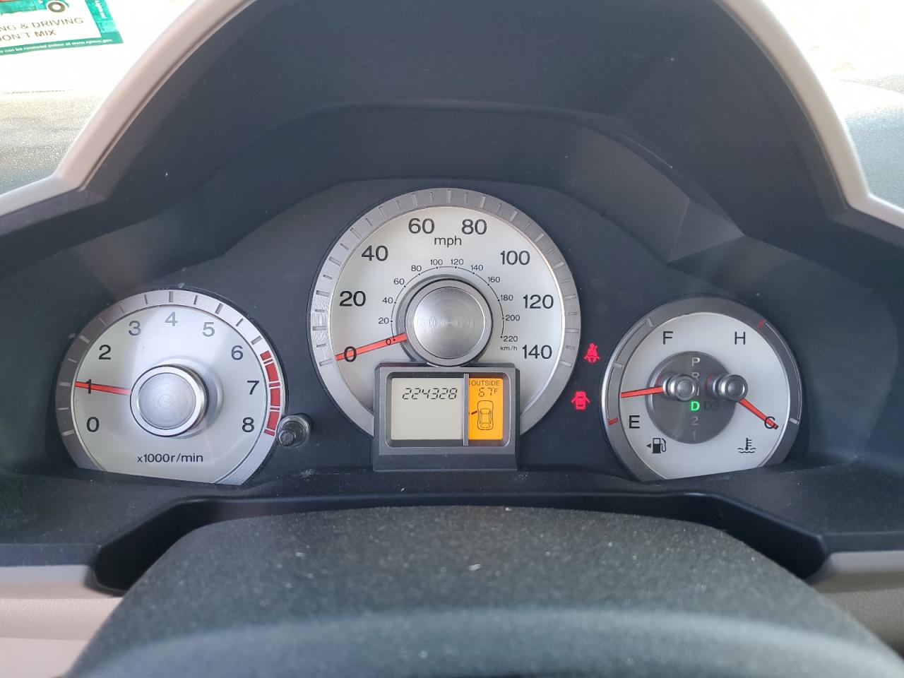 5FNYF4H55AB012043 2010 Honda Pilot Exl