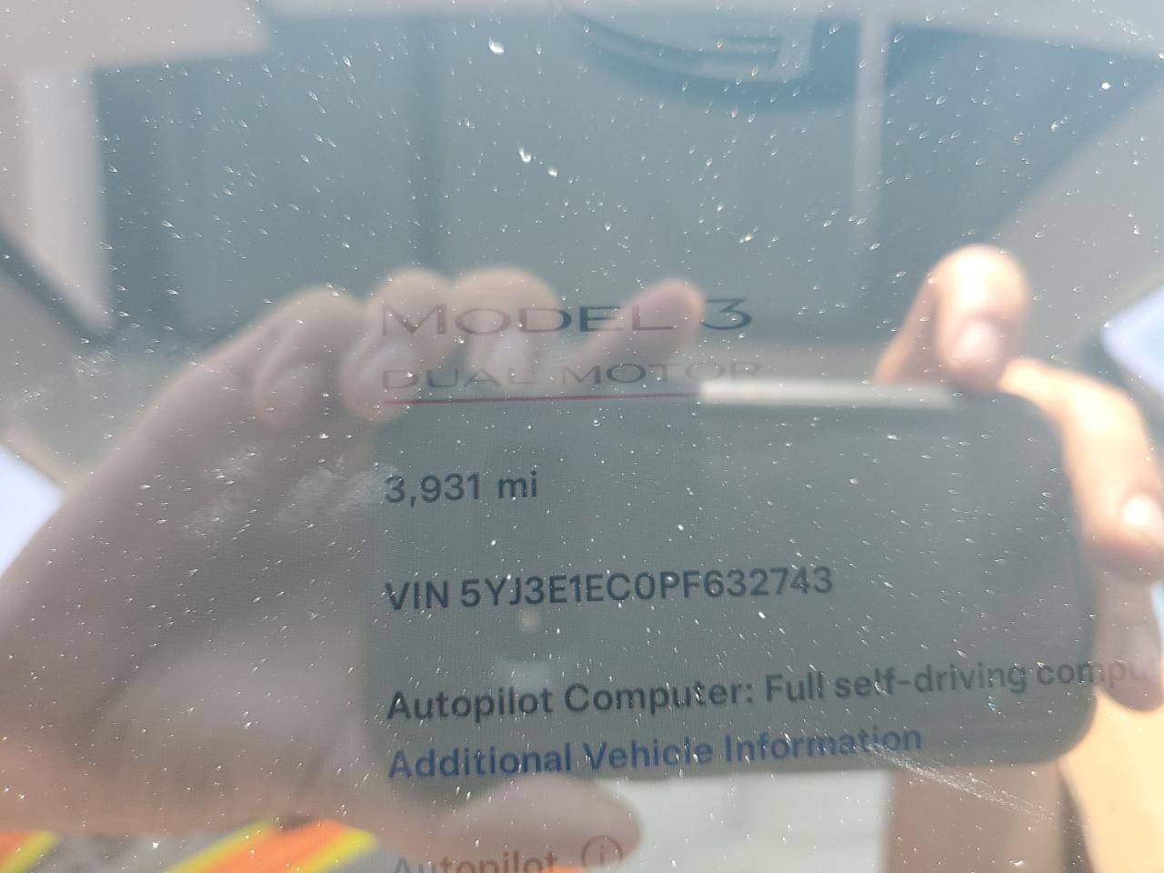 5YJ3E1EC0PF632743 2023 Tesla Model 3