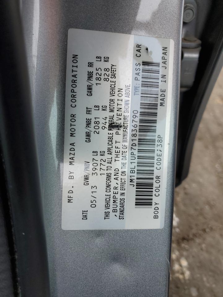 JM1BL1UP7D1836790 2013 Mazda 3 I