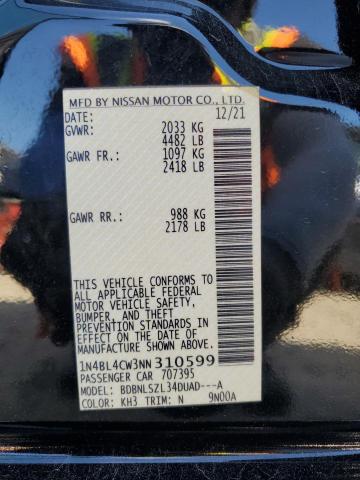 2022 NISSAN ALTIMA SR - 1N4BL4CW3NN310599