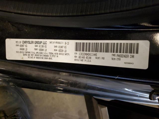 2014 Dodge Avenger Se VIN: 1C3CDZAB4EN111445 Lot: 54951914