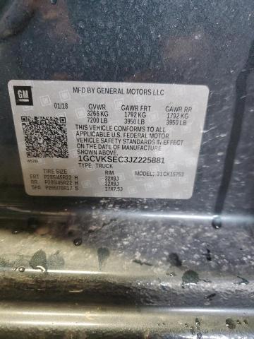 2018 Chevrolet Silverado K1500 Ltz VIN: 1GCVKSEC3JZ225881 Lot: 53910604