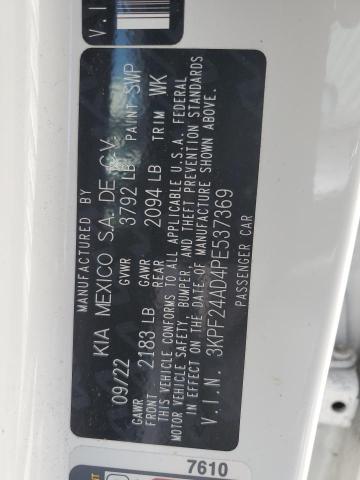 2023 Kia Forte Lx VIN: 3KPF24AD4PE537369 Lot: 53568054