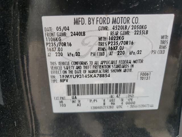 2005 Ford Escape Xlt VIN: 1FMYU93145KA78854 Lot: 53393414