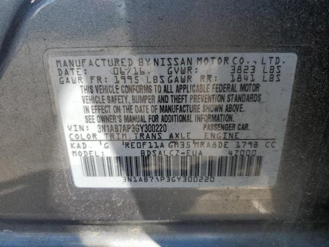 2016 NISSAN SENTRA S - 3N1AB7AP3GY300220