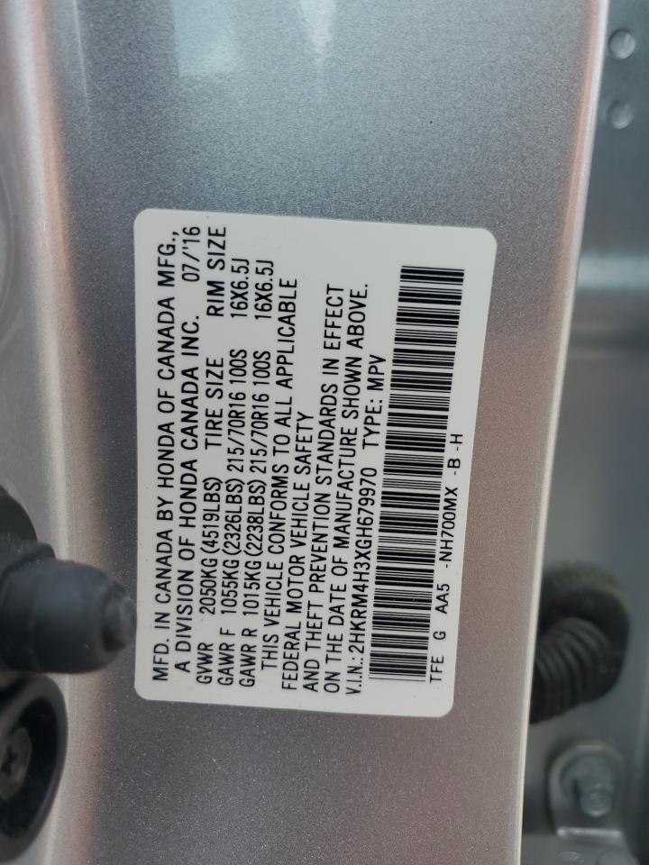 2HKRM4H3XGH679970 2016 Honda Cr-V Lx