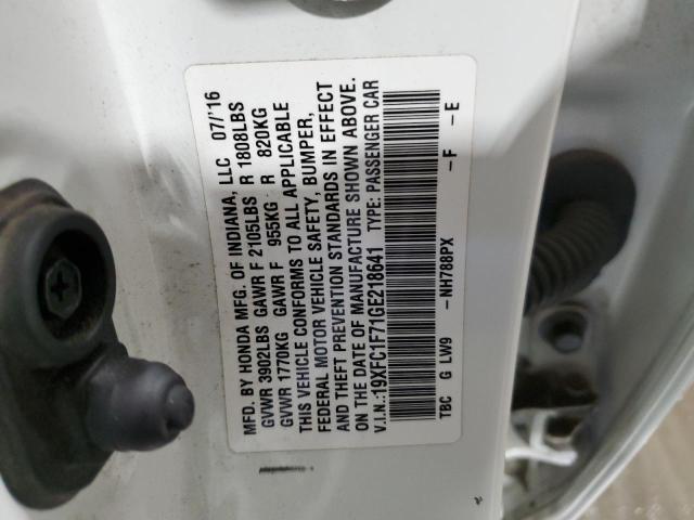 19XFC1F71GE218641 2016 HONDA CIVIC - Image 12