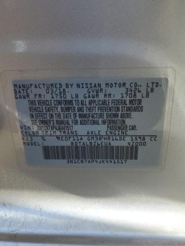 3N1CN7AP4JK441517 2018 Nissan Versa S