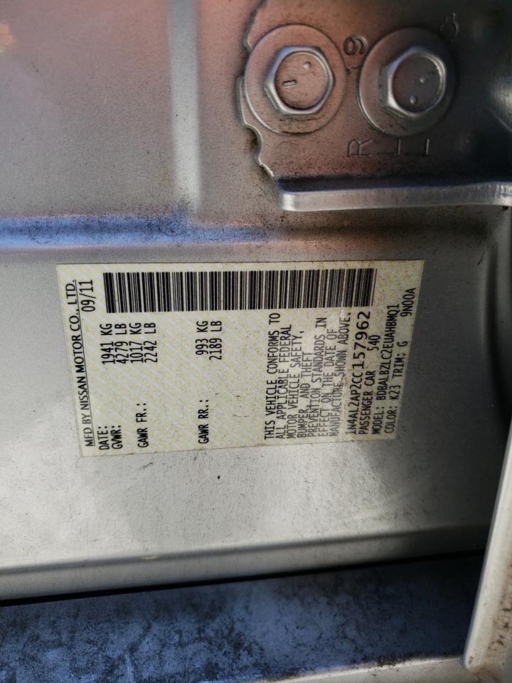 1N4AL2AP2CC157962 2012 Nissan Altima Base