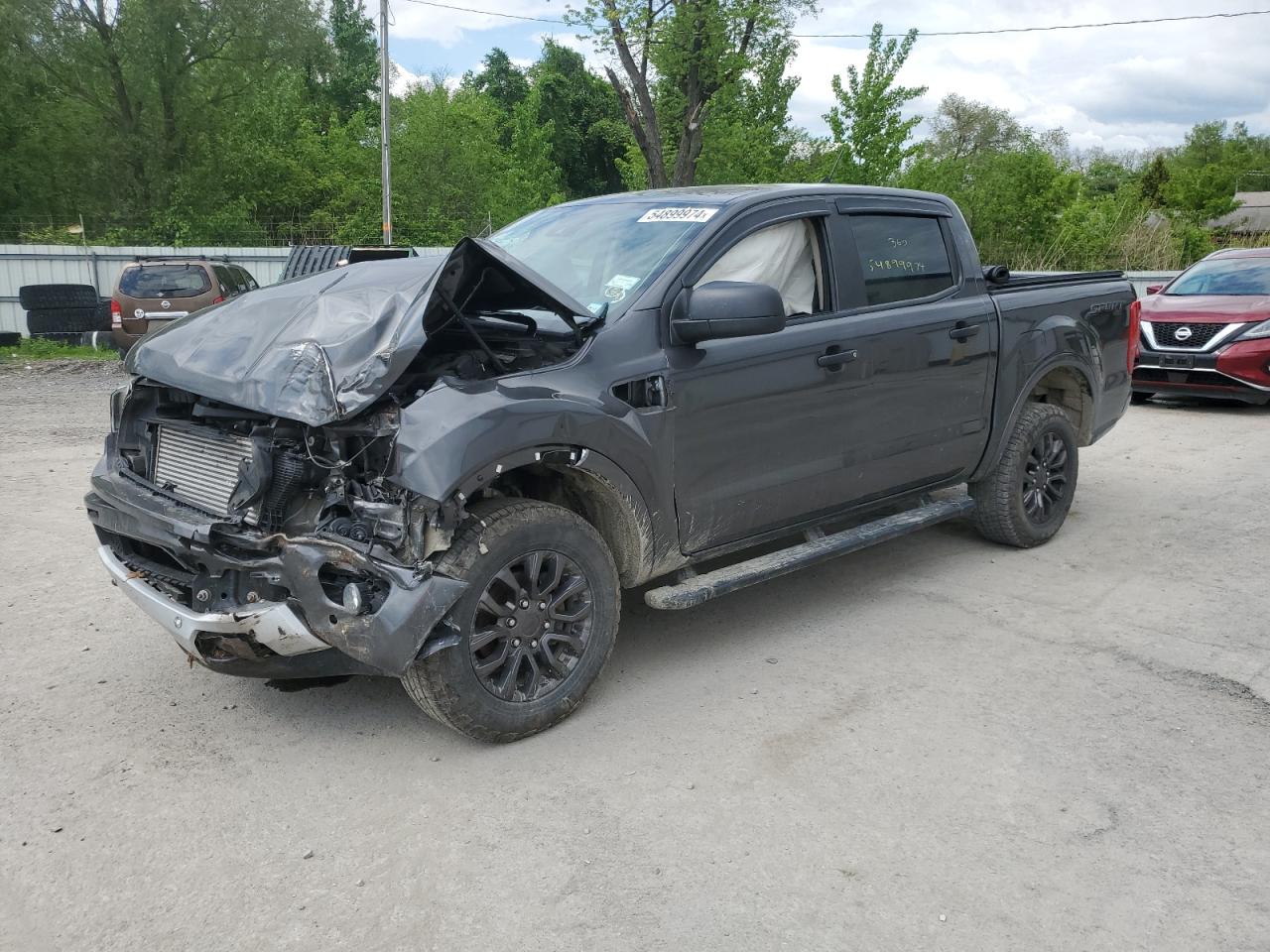 FORD RANGER XL 2019 gray  gas 1FTER4FH6KLB10648 photo #1