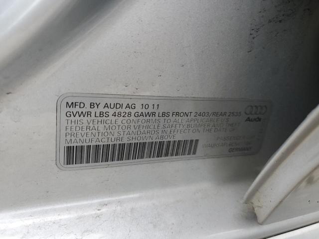 2012 Audi A4 Premium Plus VIN: WAUHFAFL6CN011047 Lot: 54667364