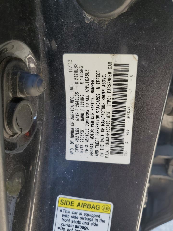 2013 Acura Tl Tech vin: 19UUA9F53DA001070