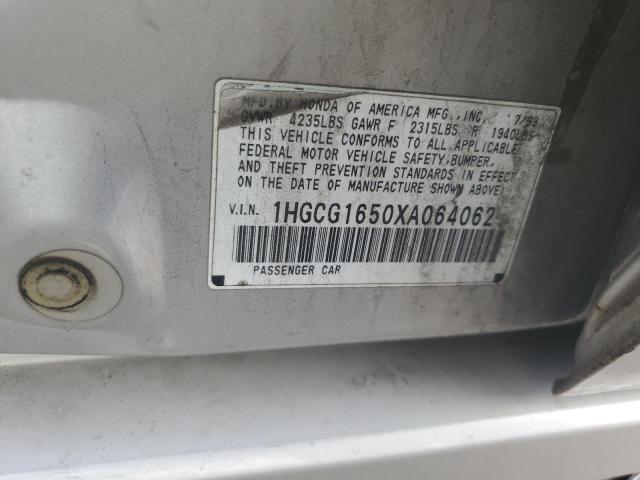 1999 Honda Accord Ex VIN: 1HGCG1650XA064062 Lot: 54631304