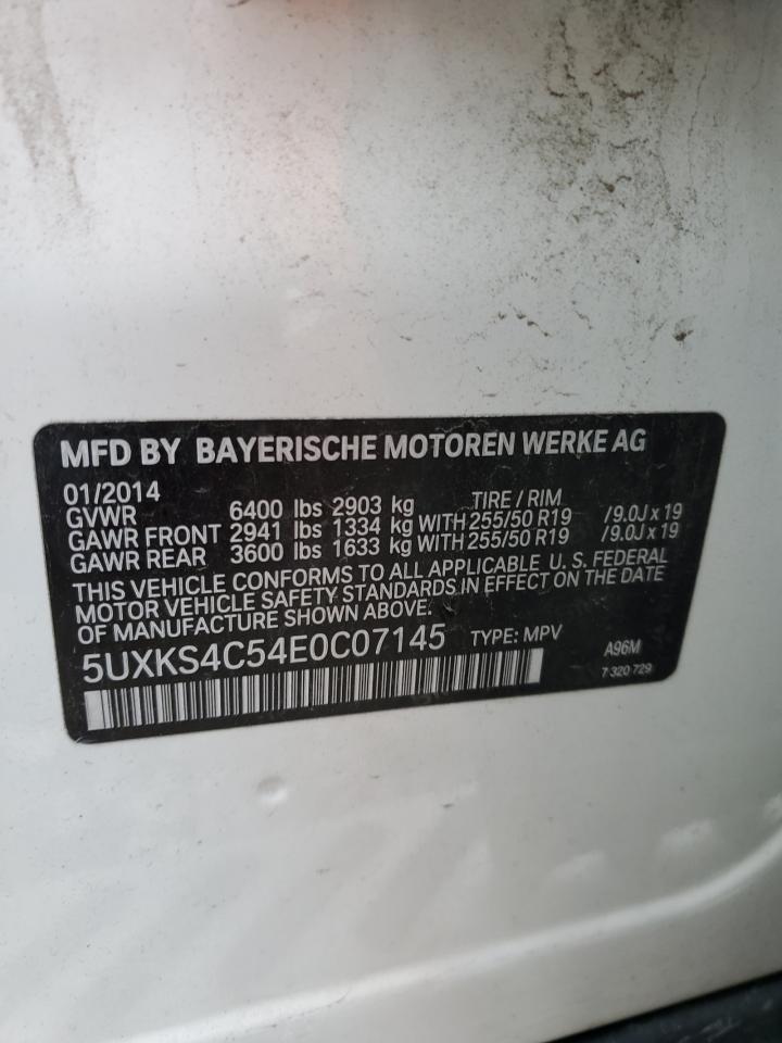 5UXKS4C54E0C07145 2014 BMW X5 xDrive35D
