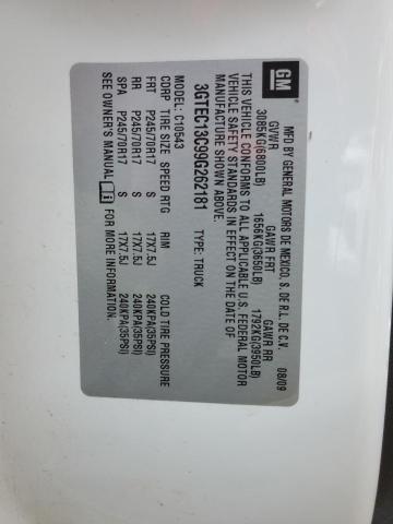 2009 GMC Sierra C1500 VIN: 3GTEC13C99G262181 Lot: 56672304