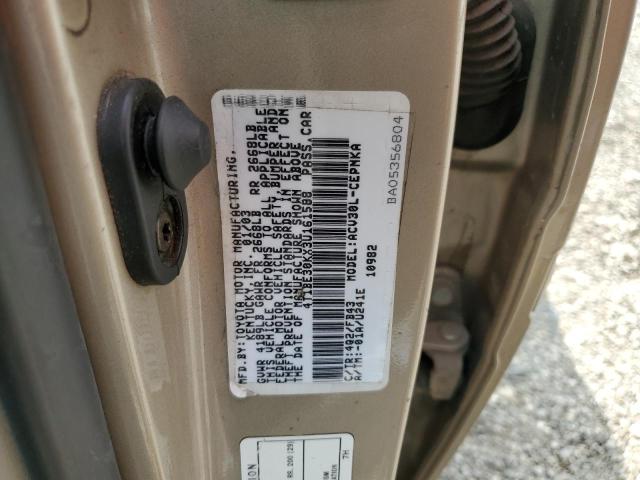 2003 Toyota Camry Le VIN: 4T1BE30KX3U161588 Lot: 53743064