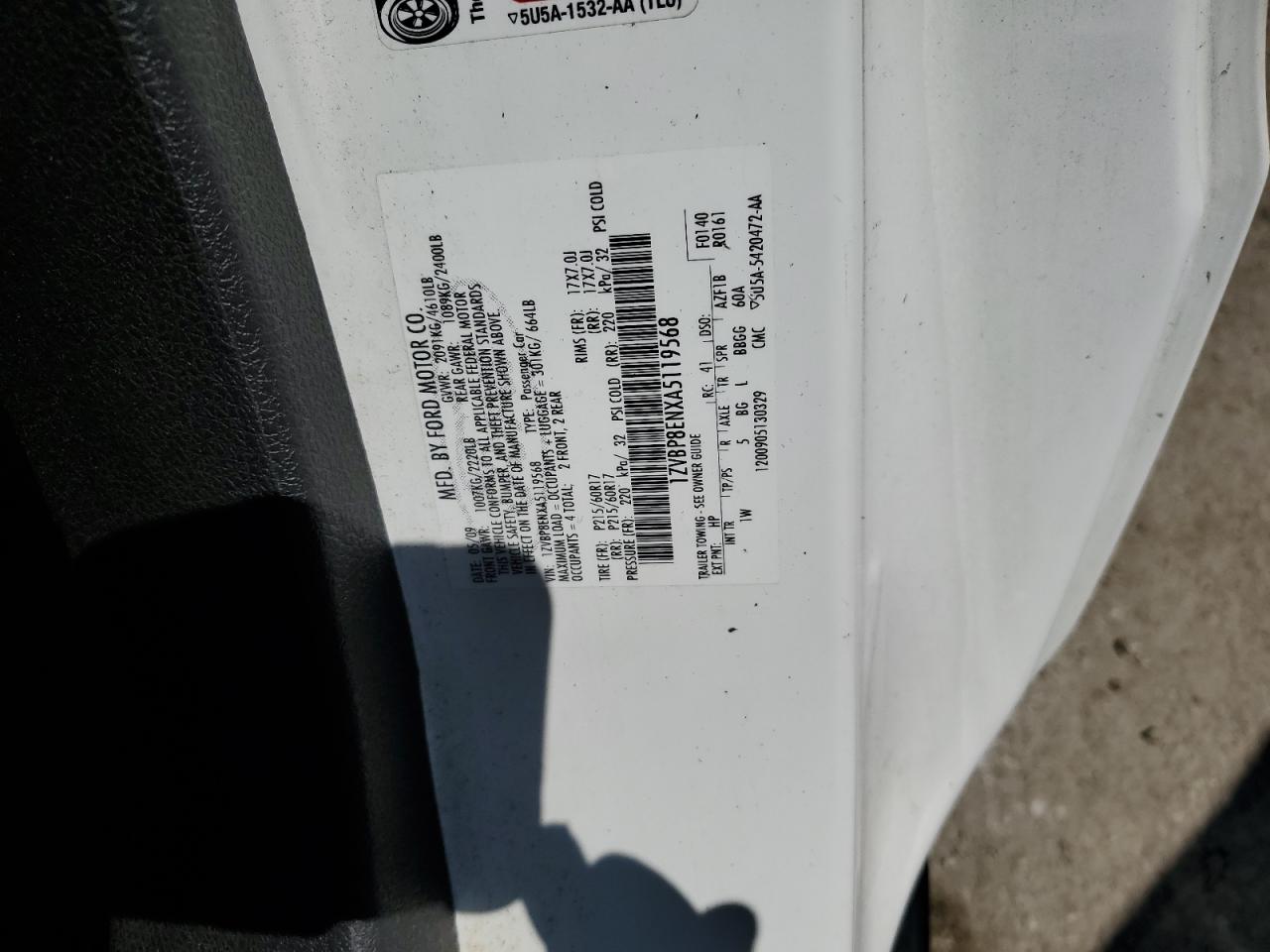 1ZVBP8ENXA5119568 2010 Ford Mustang