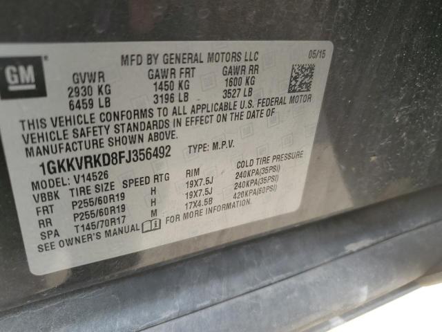 2015 GMC Acadia Slt-1 VIN: 1GKKVRKD8FJ356492 Lot: 55477584