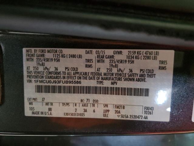 2015 FORD ESCAPE TIT - 1FMCU0J93FUB95586