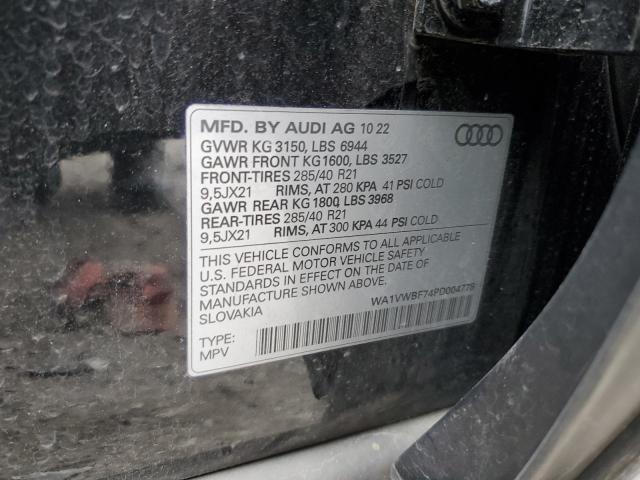 WA1VWBF74PD004778 Audi SQ7 PRESTI 12