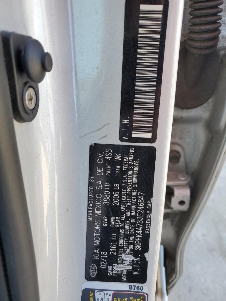 3KPFK4A73JE246847 2018 Kia Forte Lx