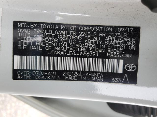 2018 Toyota Corolla Im VIN: JTNKARJE8JJ556794 Lot: 55542044