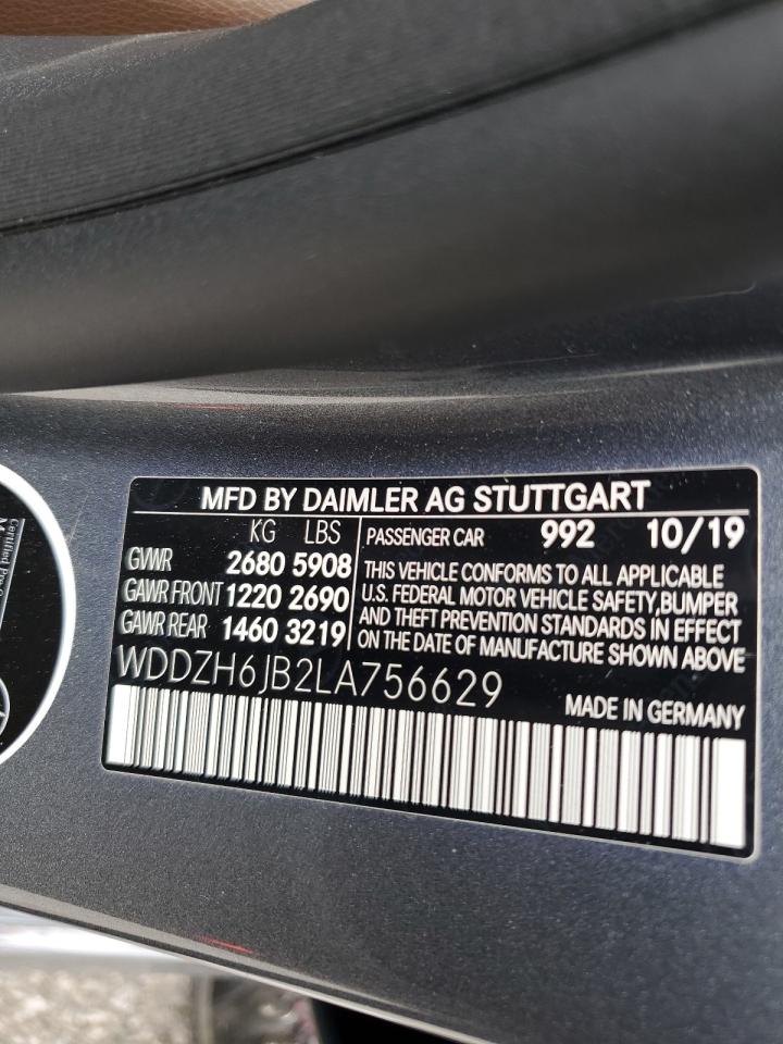 WDDZH6JB2LA756629 2020 Mercedes-Benz E 450 4Matic