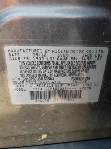 2018 NISSAN KICKS S - 3N1CP5CU3JL532841