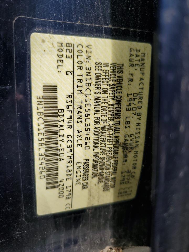 3N1BC11E58L354260 2008 Nissan Versa S