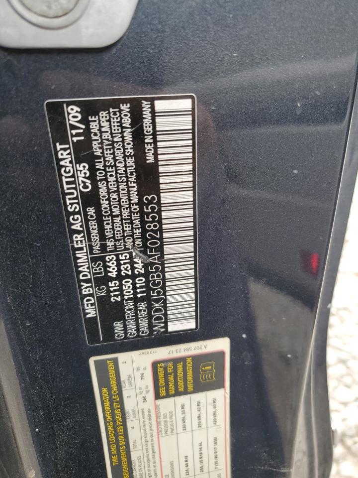 WDDKJ5GB5AF028553 2010 Mercedes-Benz E 350