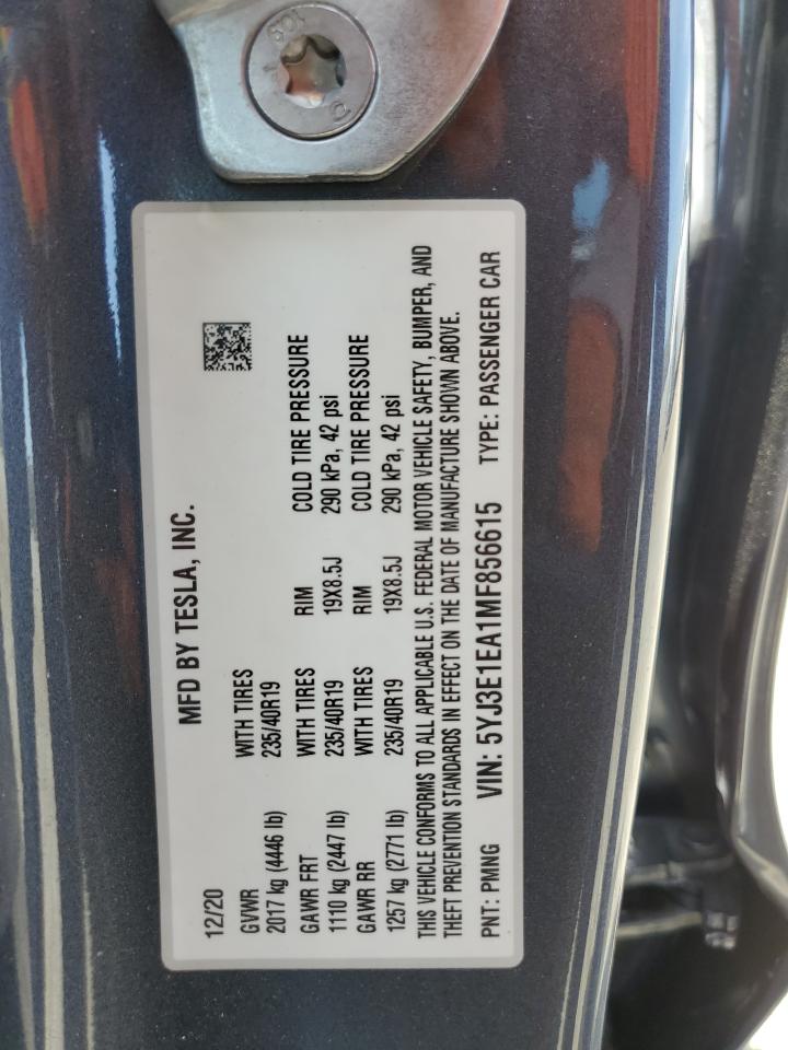 5YJ3E1EA1MF856615 2021 Tesla Model 3