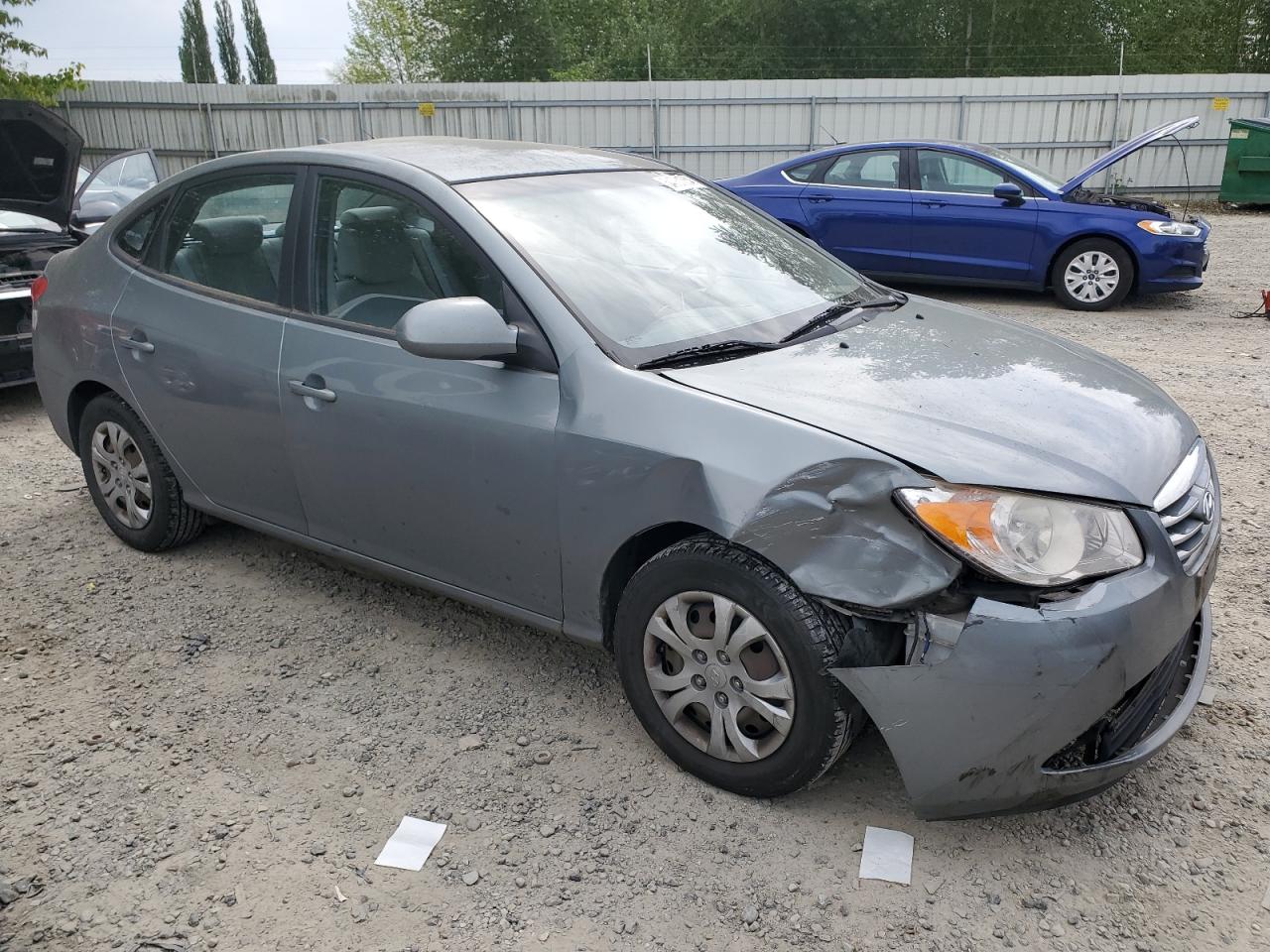 KMHDU4AD9AU937367 2010 Hyundai Elantra Blue