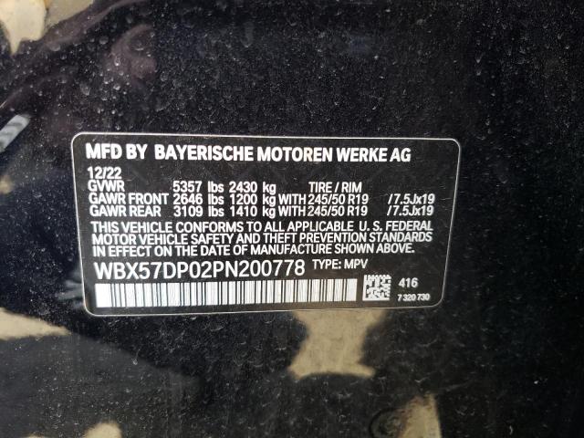 2023 BMW X3 xDrive30I VIN: WBX57DP02PN200778 Lot: 54315854