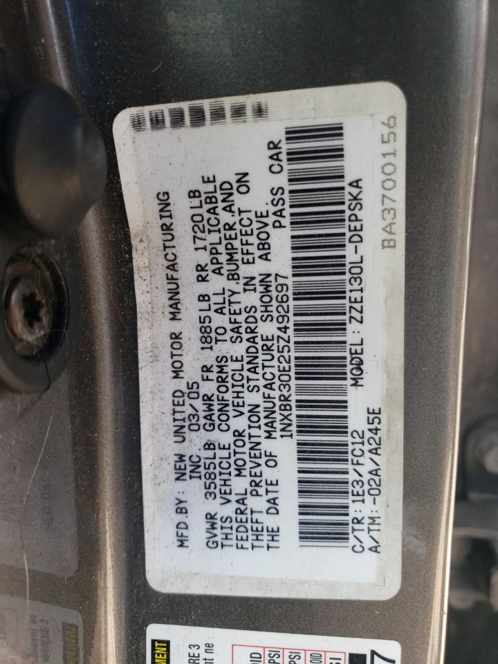 1NXBR30E25Z492697 2005 Toyota Corolla Ce