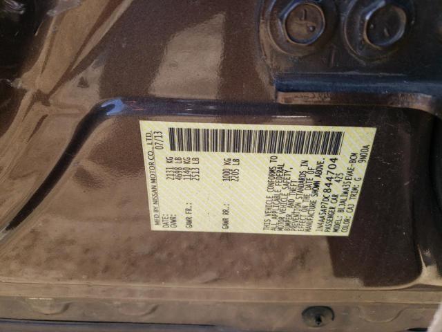 2013 Nissan Maxima S VIN: 1N4AA5AP7DC844704 Lot: 53065374