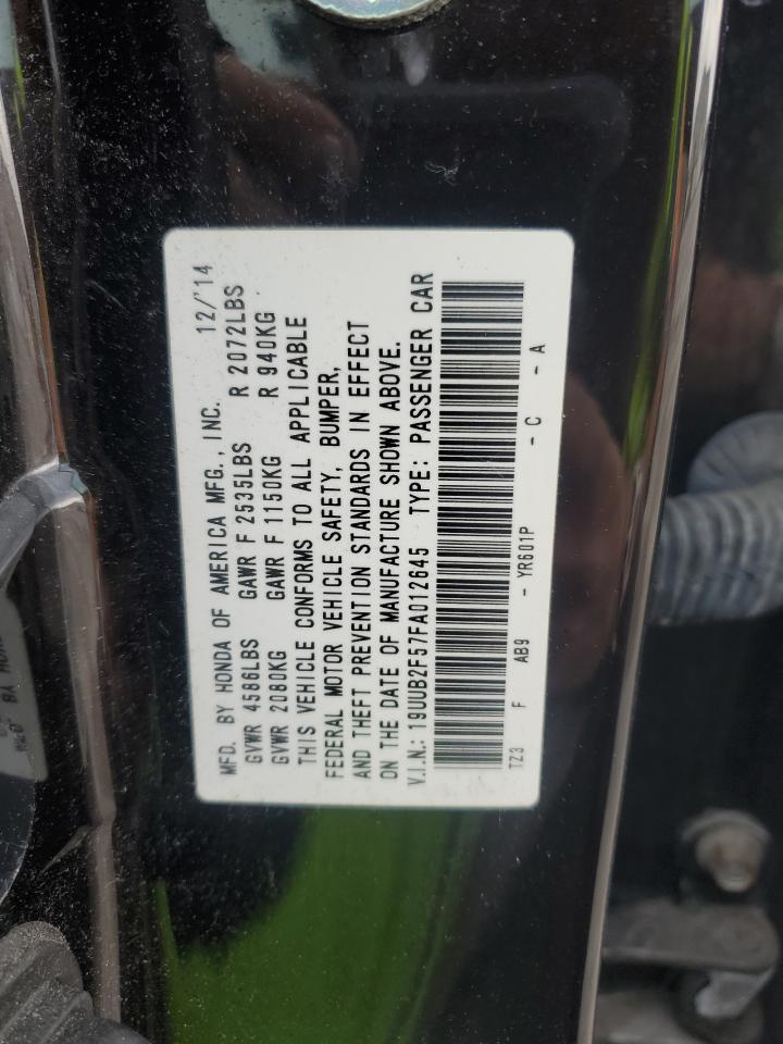 19UUB2F57FA012645 2015 Acura Tlx Tech