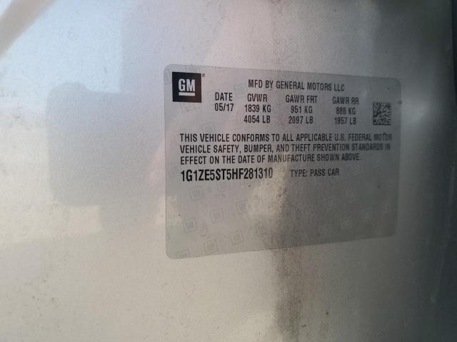 2017 Chevrolet Malibu Lt VIN: 1G1ZE5ST5HF281310 Lot: 54813314