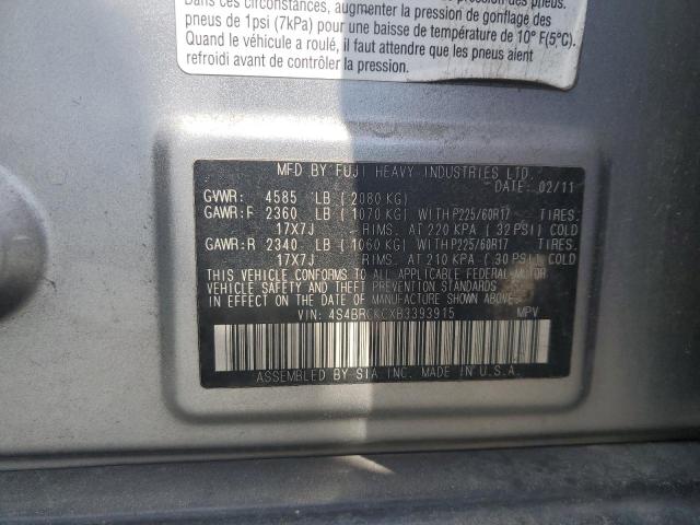 2011 Subaru Outback 2.5I Limited VIN: 4S4BRCKCXB3393915 Lot: 54462794